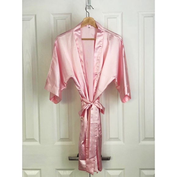Other - Light pink silk robe